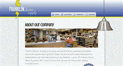 Desktop Screenshot of franklinelectricsupply.com